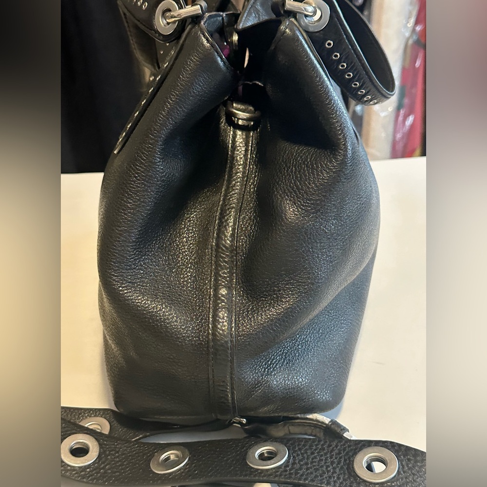 Michael Kors Black Studded Shoulder Bag - Picture 4 of 10